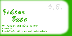 viktor bute business card